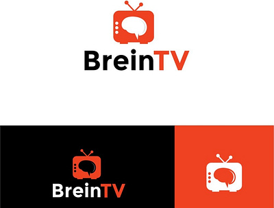 Brein TV Logo design Idea branding design illustration logo typography