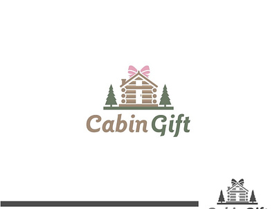 Log Cabin Logo Design Idea branding graphic design log cabin logo