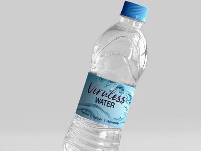 Water bottle label Design