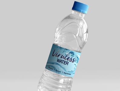 Water bottle label Design by Himadri Mukherjee on Dribbble