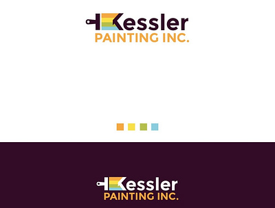 Painter and decorator company logo branding logo