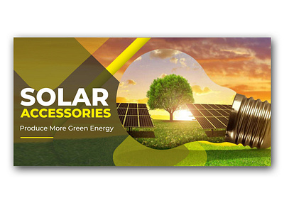 Solar Accessories Supplier Banner graphic design