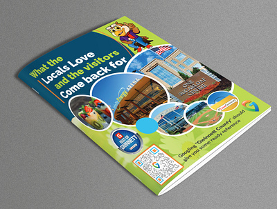 Cover Design for Guide to Gwinnett branding graphic design