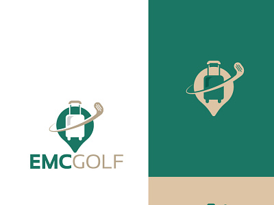 Golf Travel Bag Company Logo branding logo