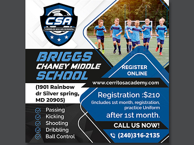 Flyer Design of Soccer Academy