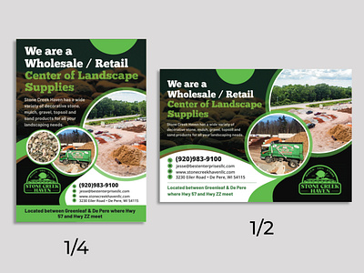 Marketing Advertisement for Landscape Supplier