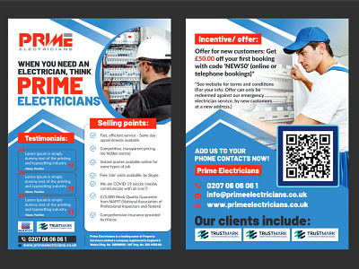 Flyer Design of Electrical Services