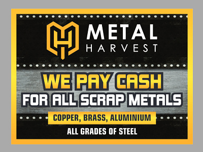 Scrap Metal Company Signage Graphic Design branding graphic design