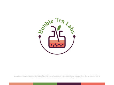 Bubble Tea Shop Logo