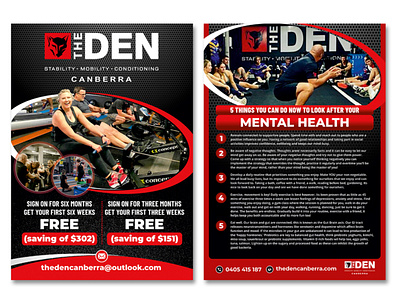 Fitness Center Flyer branding graphic design