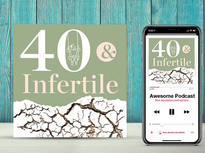 Infertility Specialist Podcast Cover Artwork graphic design