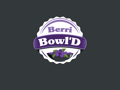 Berri Bowl D berri berries berry bowl circular design eco esolzlogodesign icon illustration logo natural round stamp sticker typography vector