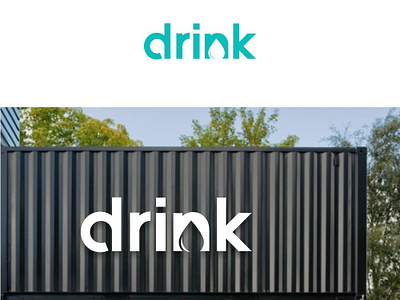 Drink design drink drop esolzlogodesign icon liquid logo typography vector water