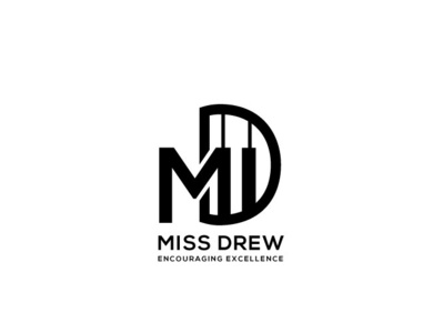 Miss Drew black design drew encouraging esolzlogodesign excellence icon illustration logo minimalistic miss piano vector