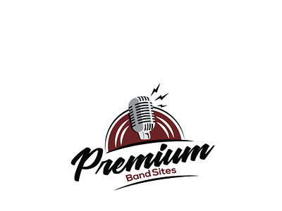 Premium Band Sites audio band branding design esolzlogodesign icon illustration logo mic microphone music premium rock rockstar sites soundwaves vector