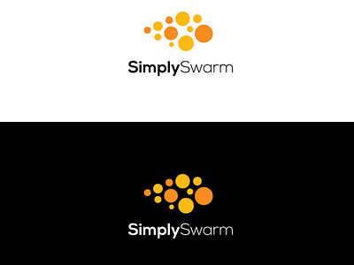 SimplySwarm connection connectivity data design dots esolzlogodesign icon illustration logo minimalistic network simply swarm vector