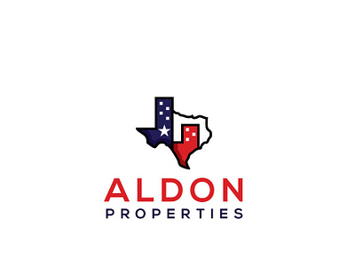 Aldon Properties addon architecture building design emblem esolzlogodesign icon illustration logo officebuilding properties realestate texas vector