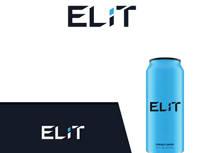 Elit can design elit elite esolzlogodesign health healthdrink logo supplement typography vector