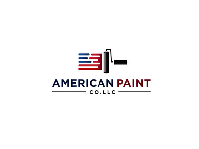 American Paint Co. Llc american brush decoration design emblem esolzlogodesign flag illustration logo paint painting vector