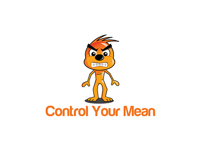 Control Your Mean alien angry character control design esolzlogodesign funny illustration logo mascot mean vector your