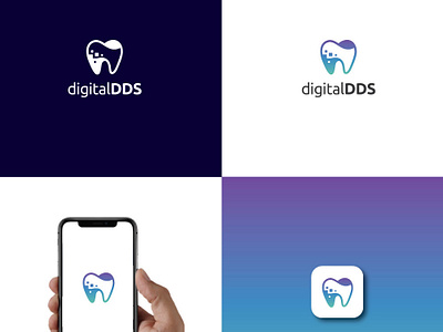 Digital DDS branding dental design digital dds esolzlogodesign icon illustration logo