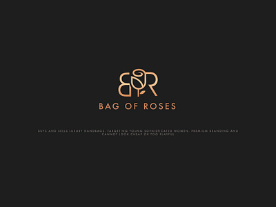 Bag Of Roses bag of roses branding design esolzlogodesign illustration logo