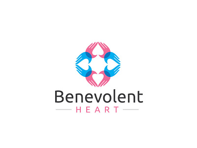 Benevolent Heart benevolent heart branding design esolzlogodesign illustration logo