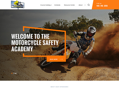 Motorcycle Safety Academy corporate design illustration motorcycle motorcycle safety academy professional safety ui web design