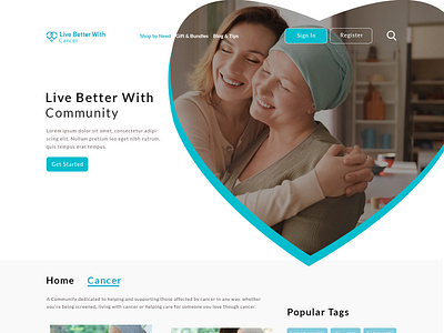 Live Better With Cancer cancer design esolzwebdesign illustration live better with cancer ui web design website design