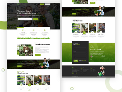 Garden Maintenance. branding client design design graphics design grow illustration illustrator lawncare logo photoshop plant service service provider ui ux web