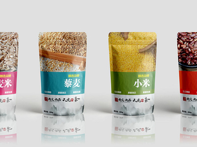 天龙八素杂粮 packaging 品牌 牌