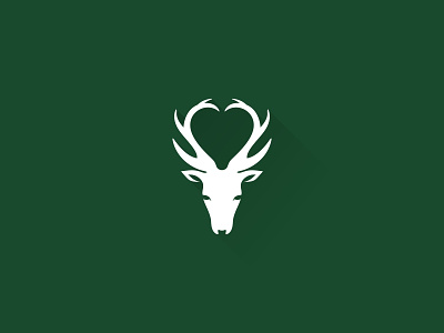 Deer Love branding concept deer design heart hunt icon idea logo love sale symbol