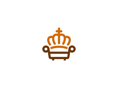 Royal Furniture branding chair concept design furniture icon idea king logo royal sale symbol