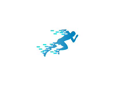 Virtual Running branding concept design digital icon idea logo run running sale symbol virtual