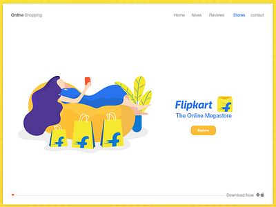 Flibkart illustration color design graphic design illustration illustrator pangolin typography vector art website yellow