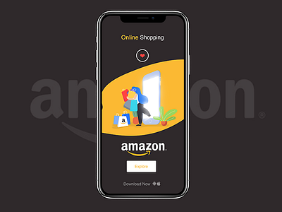 Amazon illustration Mobile color design graphic design illustration illustrator pangolin typography vector art website yellow