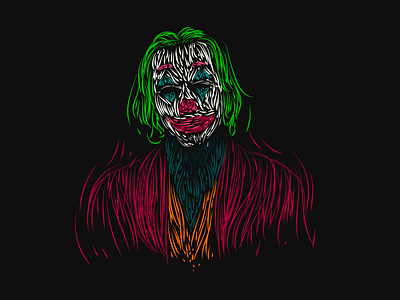Joker color design digital graphic design illustration illustrator inspired joker jokes movie art photoshop vector