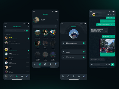 WhatsApp Redesign Concept | App UI/UX