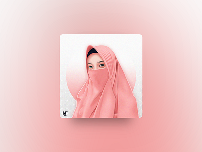 Pink Niqab | Vector