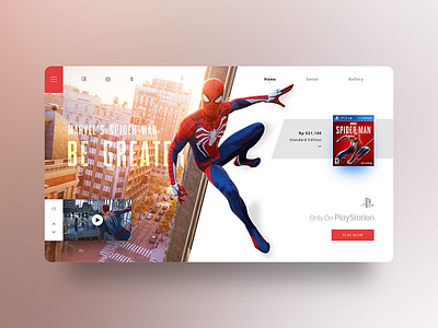 Marvel's Spider-Man Creative | Web Design creativeweb game gameui marvelsspiderman ps4 spiderman ui uiux ux web webdesign webinspiration