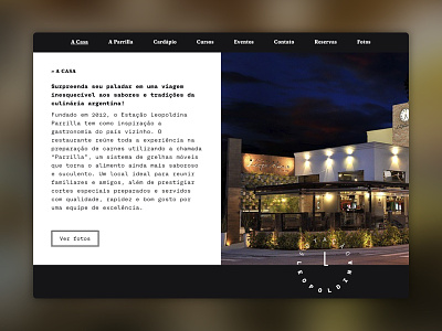 Estação Leopoldina UI Website design restaurant ui webdesign