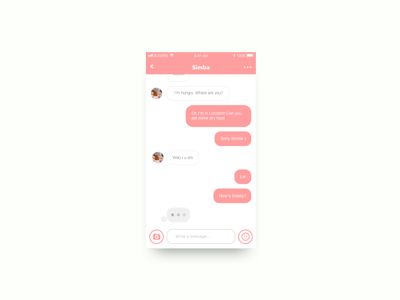 direct message app screen dailyui dailyui013