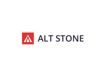 Logo Alt Stone. Version: White background
