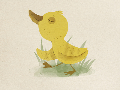 Duckling digitalpainting duck illustration storyboard vector vectorart watercolor