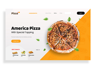 Pizza Landing Page food food app landingpage pizza pizza menu toguh ui ui ux web app webdesign website