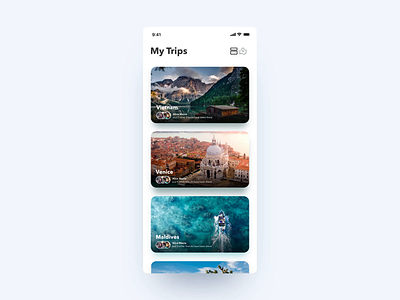 Travel Diary App Concept Animation animation app design travel travel app travel diary traveling ui ux