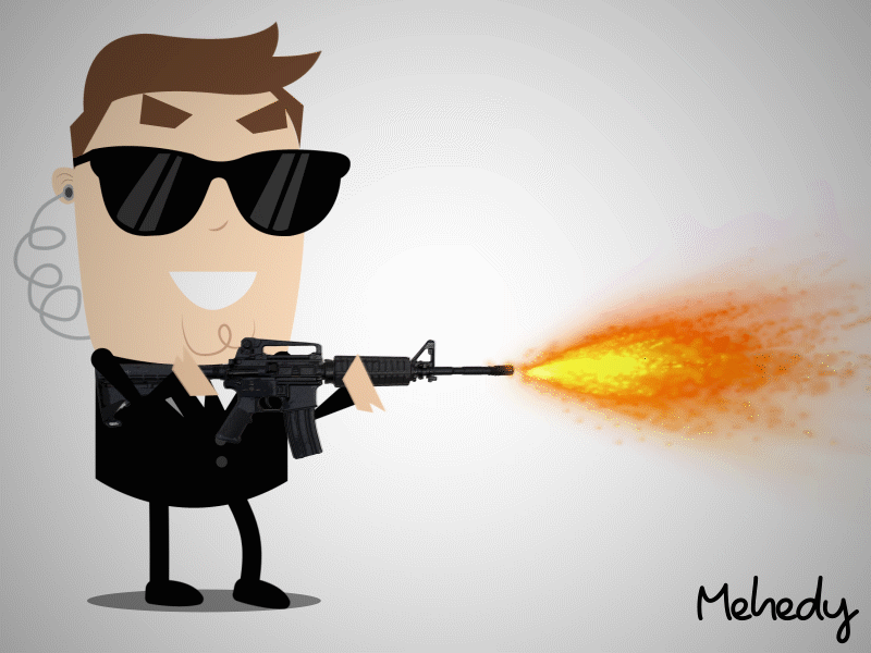 Funny -Agent Firing 2d animation