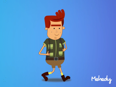 Walk Cycle 4 2d animation animation character animation