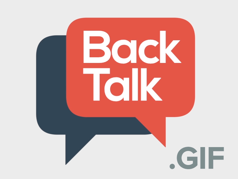 BackTalk Animated Logo animated gif identity logo