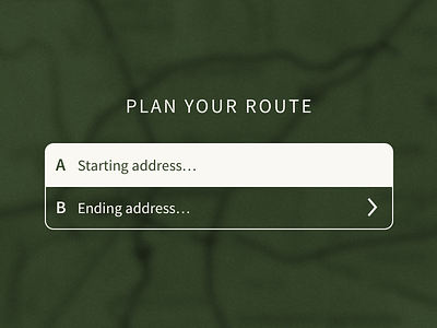 Route Planning UI [WIP]